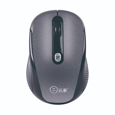 e元素E1050 2.4G无线鼠标 （商务办公台式机笔记本电脑专用智能省电） 灰黑色